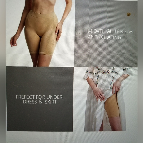 NWT WOMENS SLIP SHORTS BOYSHORT PANTIES ANTI CHAFING SPANDEX SHORTS FOR UNDER - Picture 3 of 9